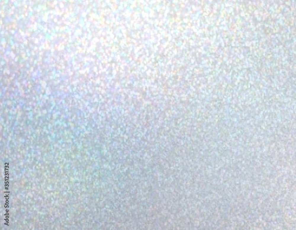 Iridescent shimmer blue blur texture. Glitter holographic light crystal abstact background.