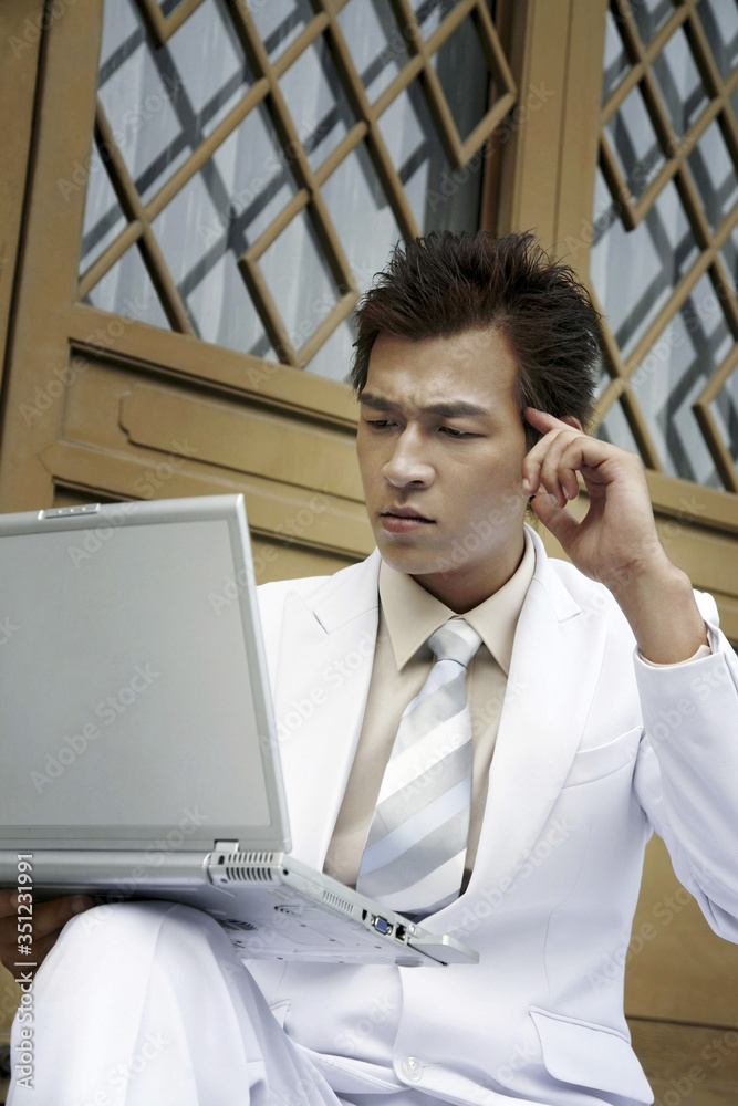 Businessman using laptop Businessman using laptop