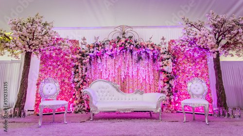 Walima stage and decorations
 photo
