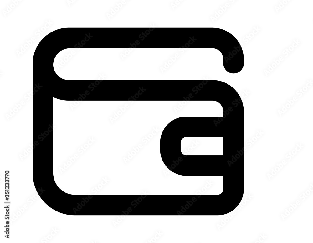 Wallet purse icon vector for web and app Wallet purse icon vector for web and app