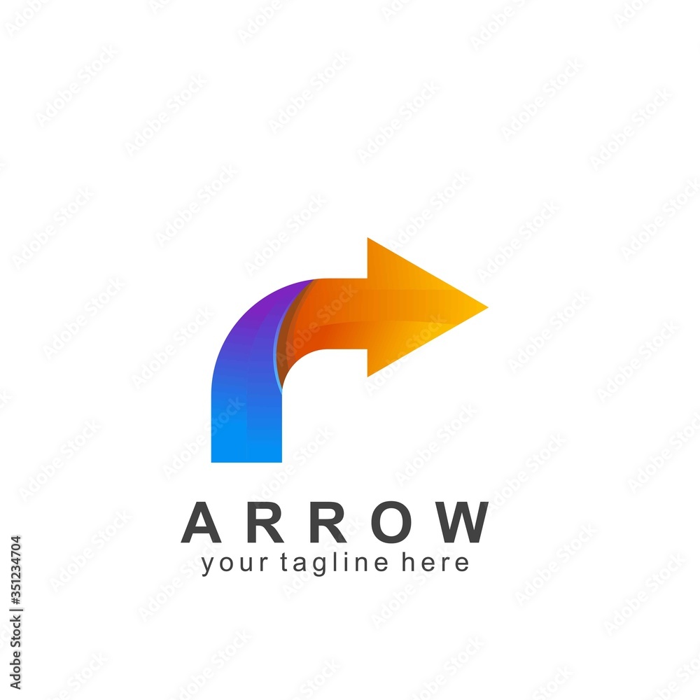 arrow logo icon colorful design arrow logo icon colorful design