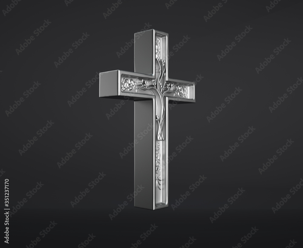 Holy Cross Isolated. 3D rendering