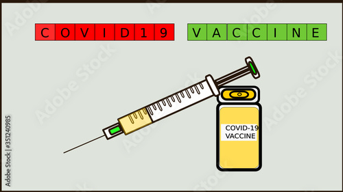 COVID-19 VACCINE VECTOR ILLUSTRATION