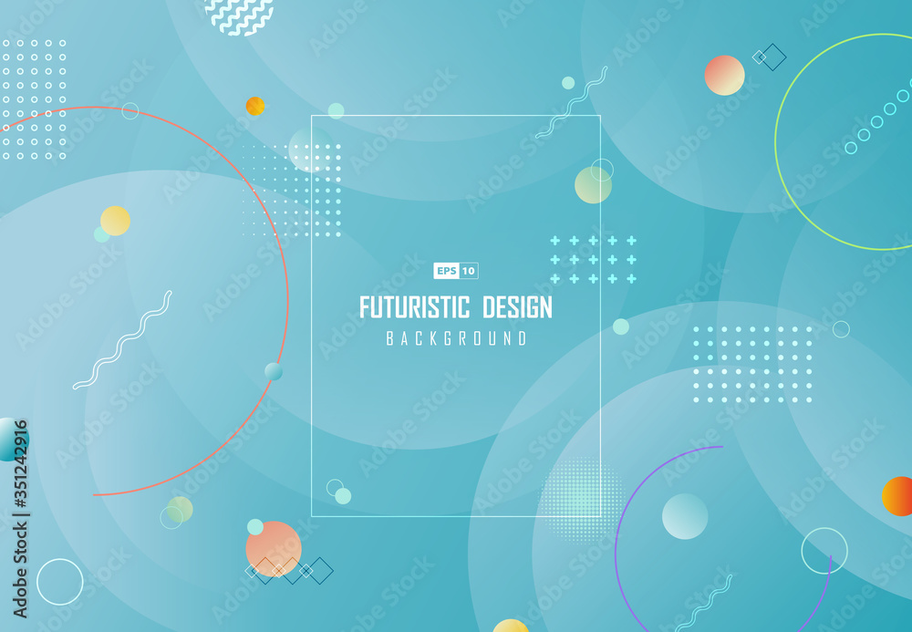 Abstract trendy fluid with geometric element pattern design artwork background. illustration vector eps10