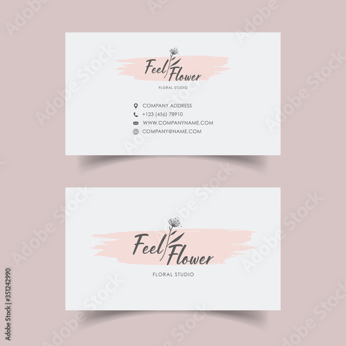 Minimal business card template.