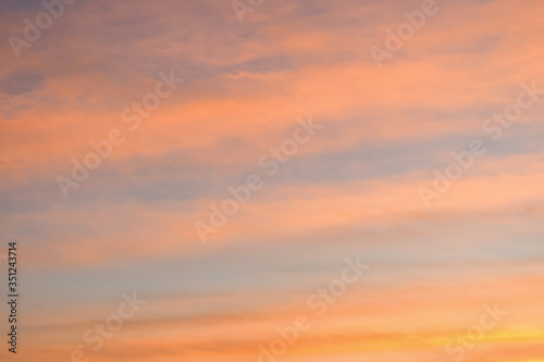 Fototapeta Naklejka Na Ścianę i Meble -  colorful cloud above twilight sky