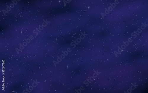 Colorful and beautiful space background. Outer space. Starry outer space texture. 3D illustration