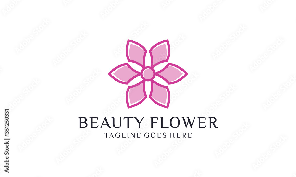 Creative and simple flower for logo design vector editable Creative and simple flower for logo design vector editable