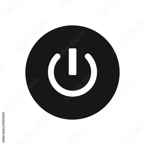 Power off vector icon, simple sign for web site and mobile app.