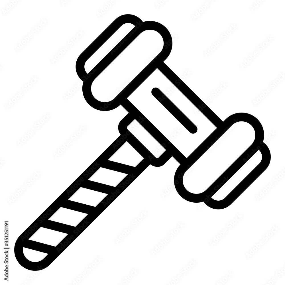 Judge gavel icon. Outline judge gavel vector icon for web design isolated on white background Judge gavel icon. Outline judge gavel vector icon for web design isolated on white background