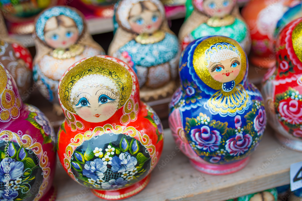 Colorfull Russian matryoshkas