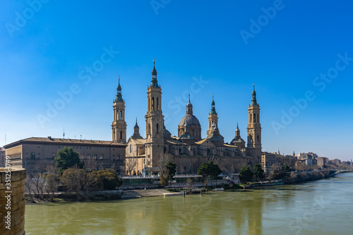 Basilica de Nuestra Se  ora del Pilar Cathedral in Zaragoza  Spain