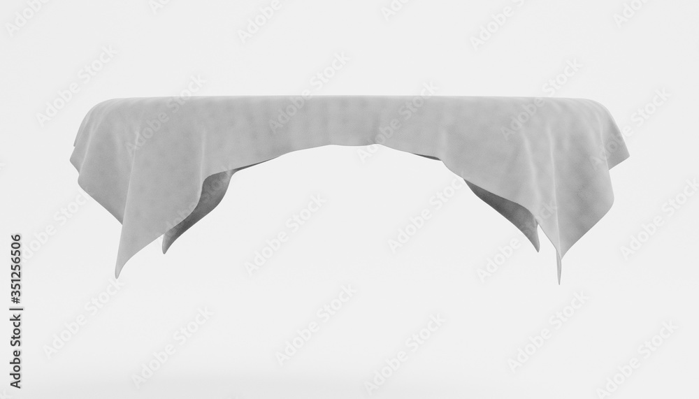 Realistic 3D Render of Tablecloth