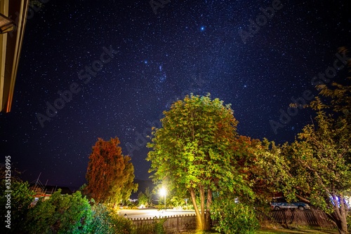 Milky way core in landscape