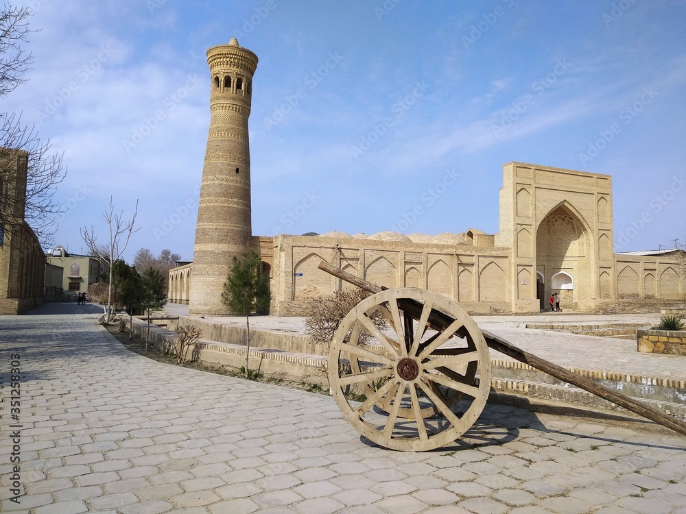 Old cannon in the fortress, Bukhara, Uzbekistan