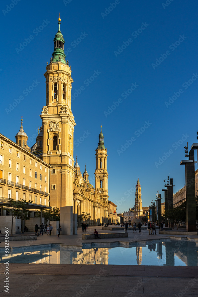 Basilica de Nuestra Señora del Pilar Cathedral in Zaragoza, Spain. Basilica de Nuestra Señora del Pilar Cathedral in Zaragoza, Spain.