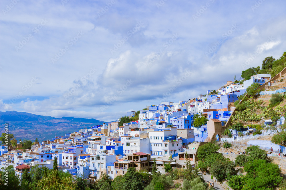 Blue pearl of Chefchaouen in the mountains of North Africa, Morocco