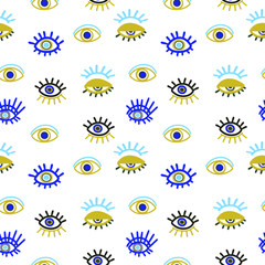 Fototapete Augenmuster Geometrisches Auge Geheimnisvolles Symbol  © fruts0305