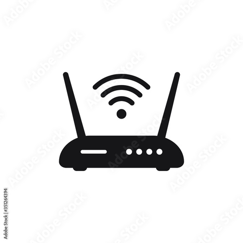Router icon. Router related signal icon isolated