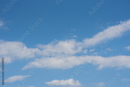A sky with lots of clouds. Bright background