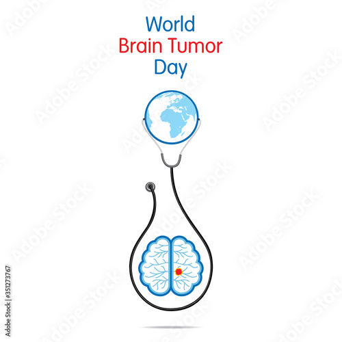 World Brain Tumor Day Vector