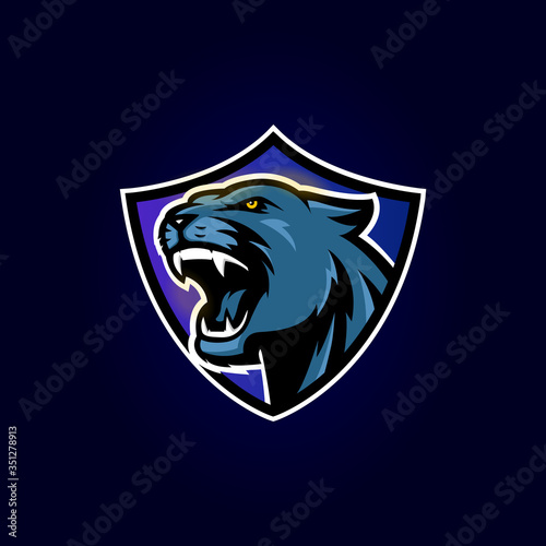 Photography Panther modern logo