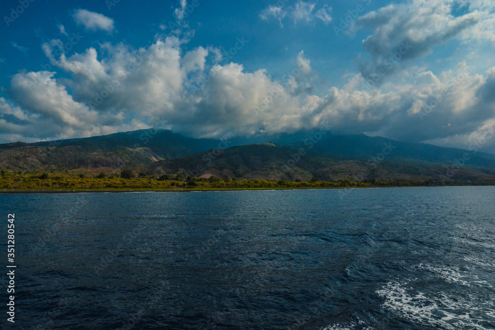 indonesian coastline from a boat
