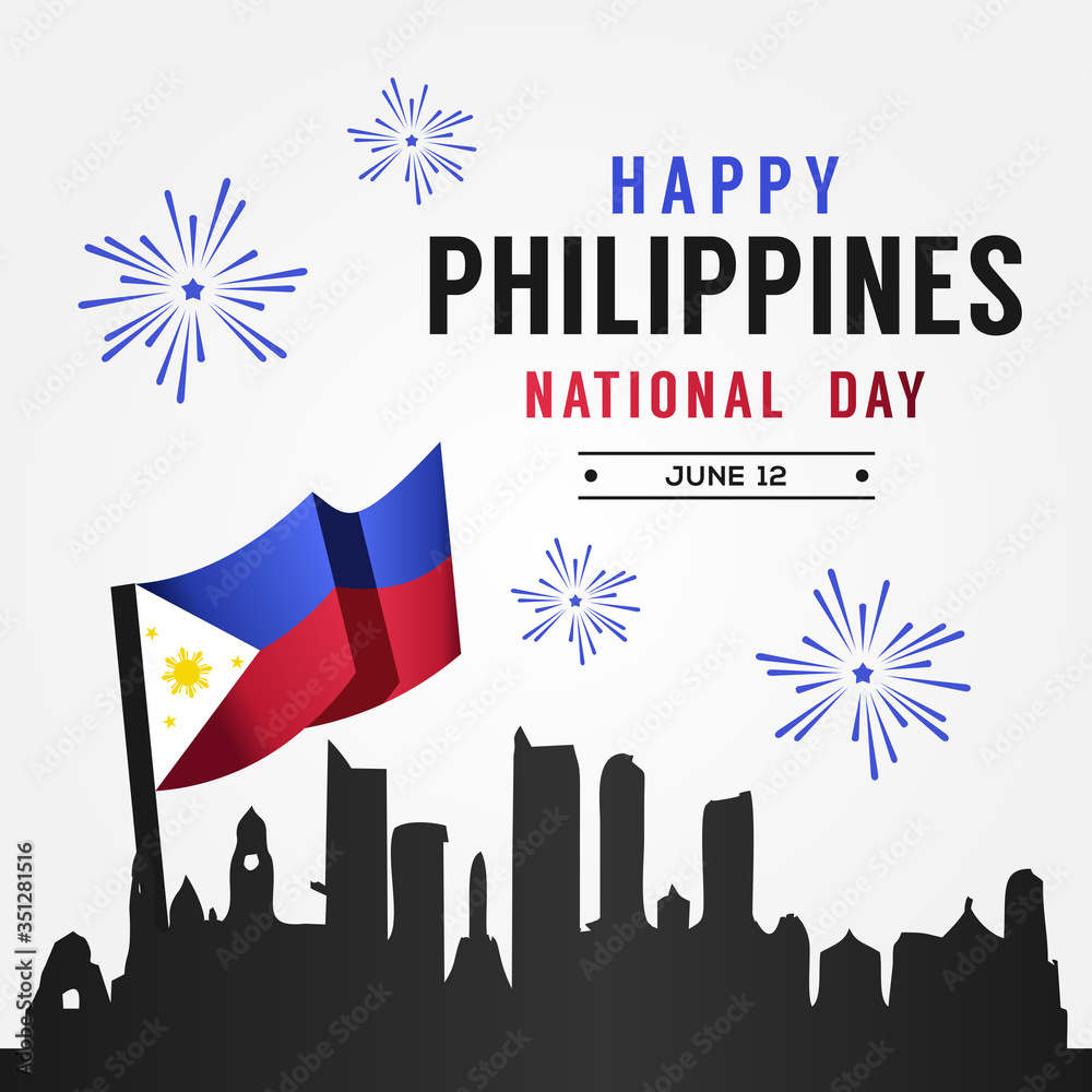 Happy Philippines Independence Day Vector Design Illustration For Celebrate Moment