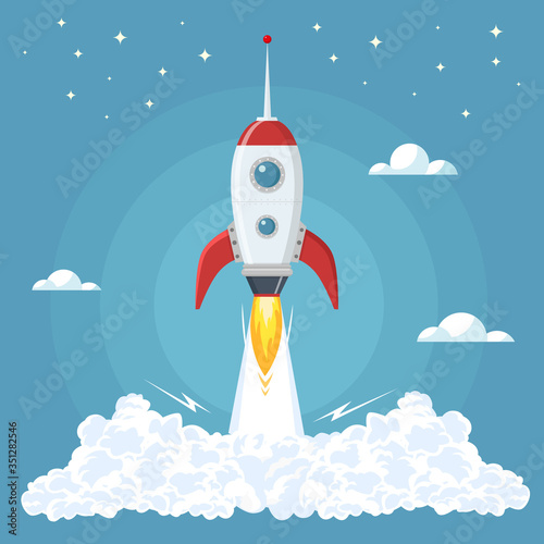Rocket Blasts Off