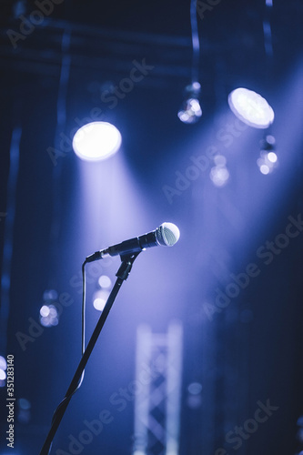 microphone at night