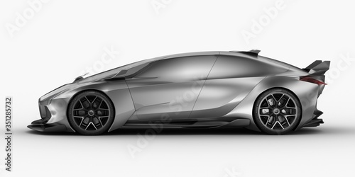 3D rendering of a brand-less generic concept car - electric   © Andrus Ciprian