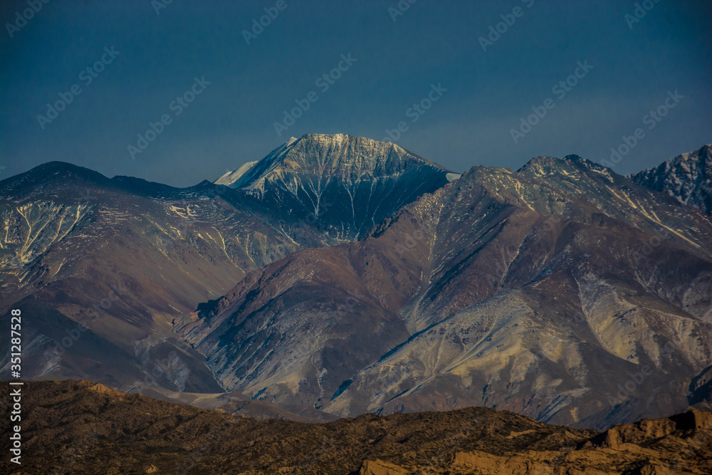 Argentinian Andes mountains during summer