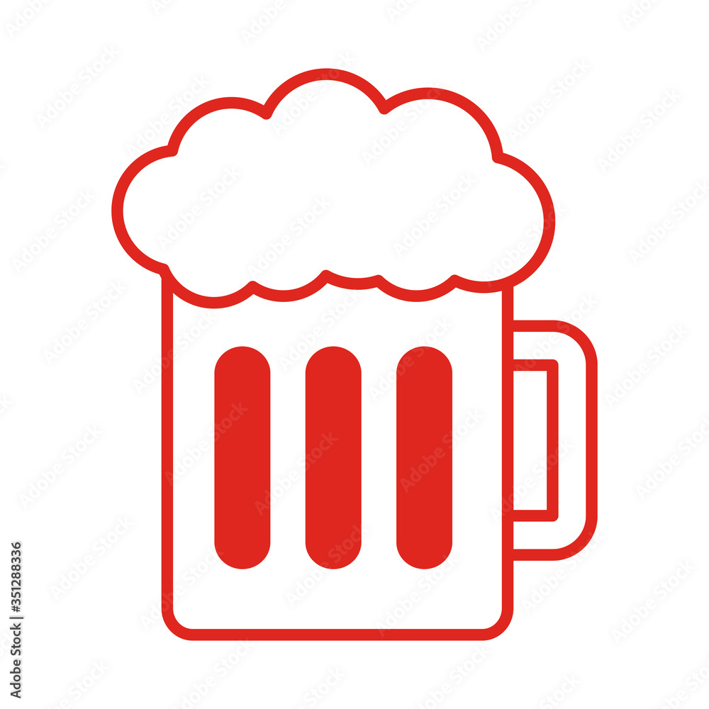 beer drink line style icon beer drink line style icon