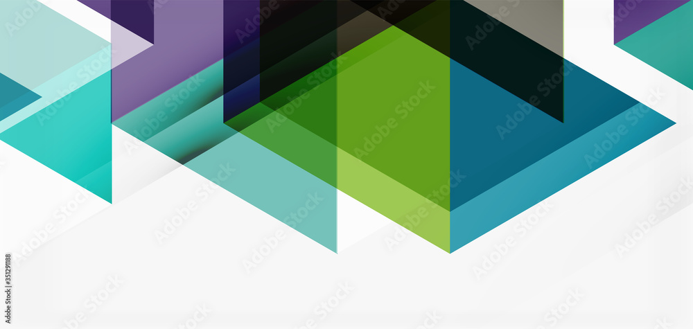 Geometric abstract background, mosaic triangle and hexagon shapes. Trendy abstract layout template for business or technology presentation, internet poster or web brochure cover, wallpaper Geometric abstract background, mosaic triangle and hexagon shapes. Trendy abstract layout template for business or technology presentation, internet poster or web brochure cover, wallpaper