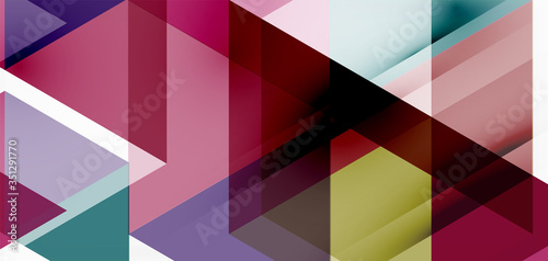 Geometric abstract background  mosaic triangle and hexagon shapes. Trendy abstract layout template for business or technology presentation  internet poster or web brochure cover  wallpaper