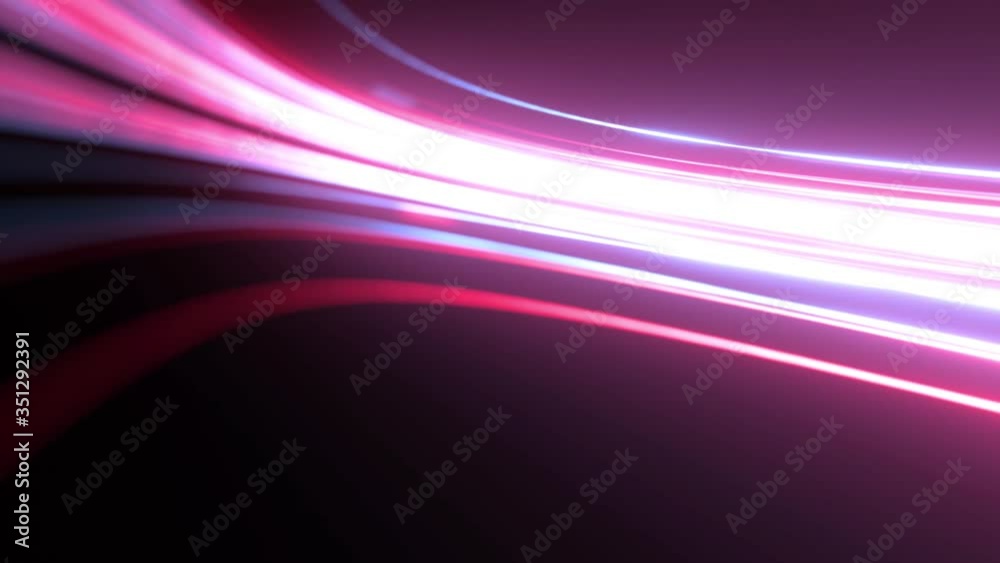 Abstract Technology Light Strokes Background/ 4k animation of an abstract high technology background with glowing 3d light strokes with fast motion path trajectory following