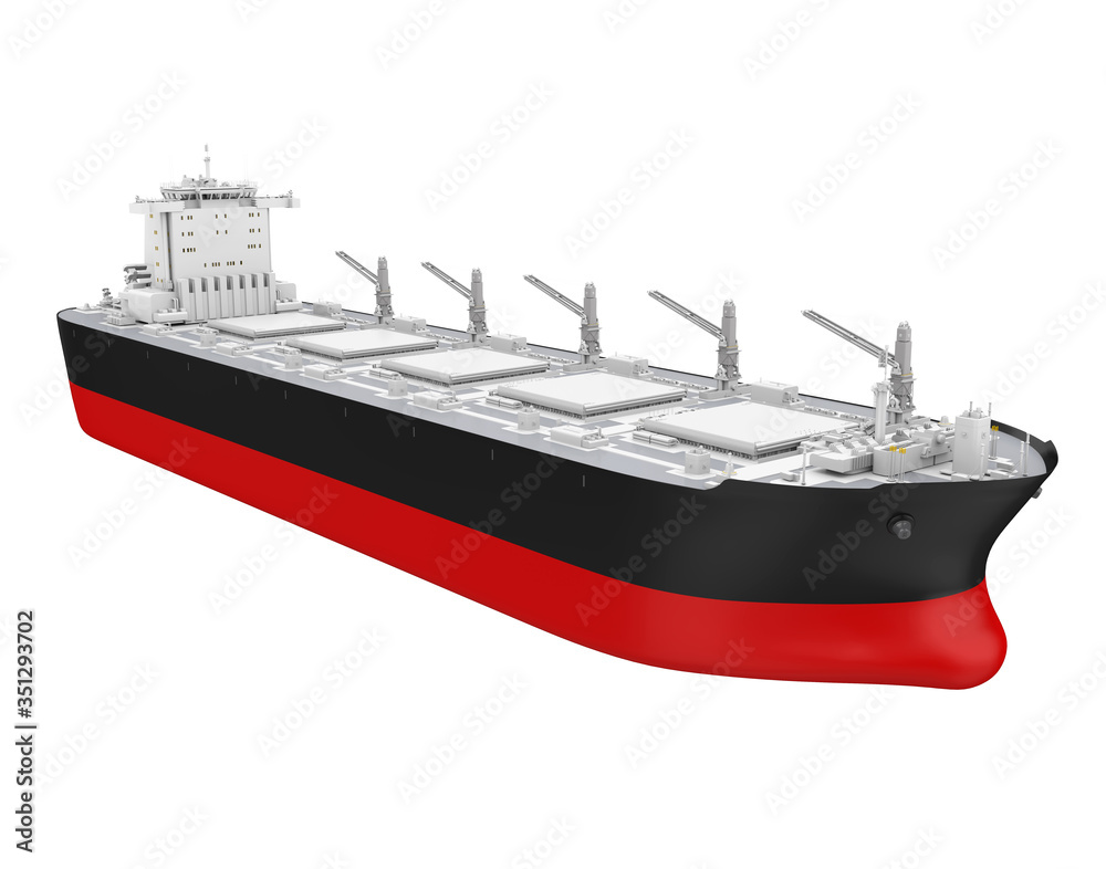 Obraz premium Freight Ship Isolated