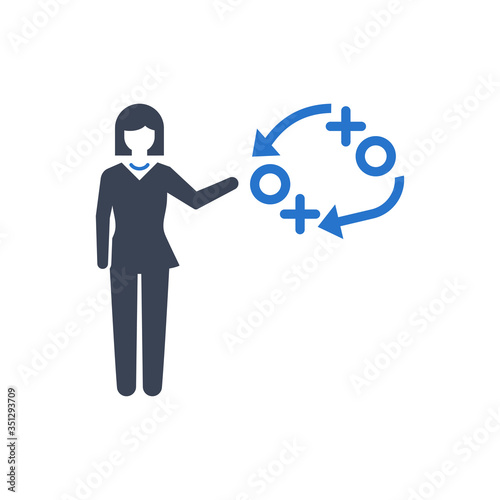 Business tactics icon
