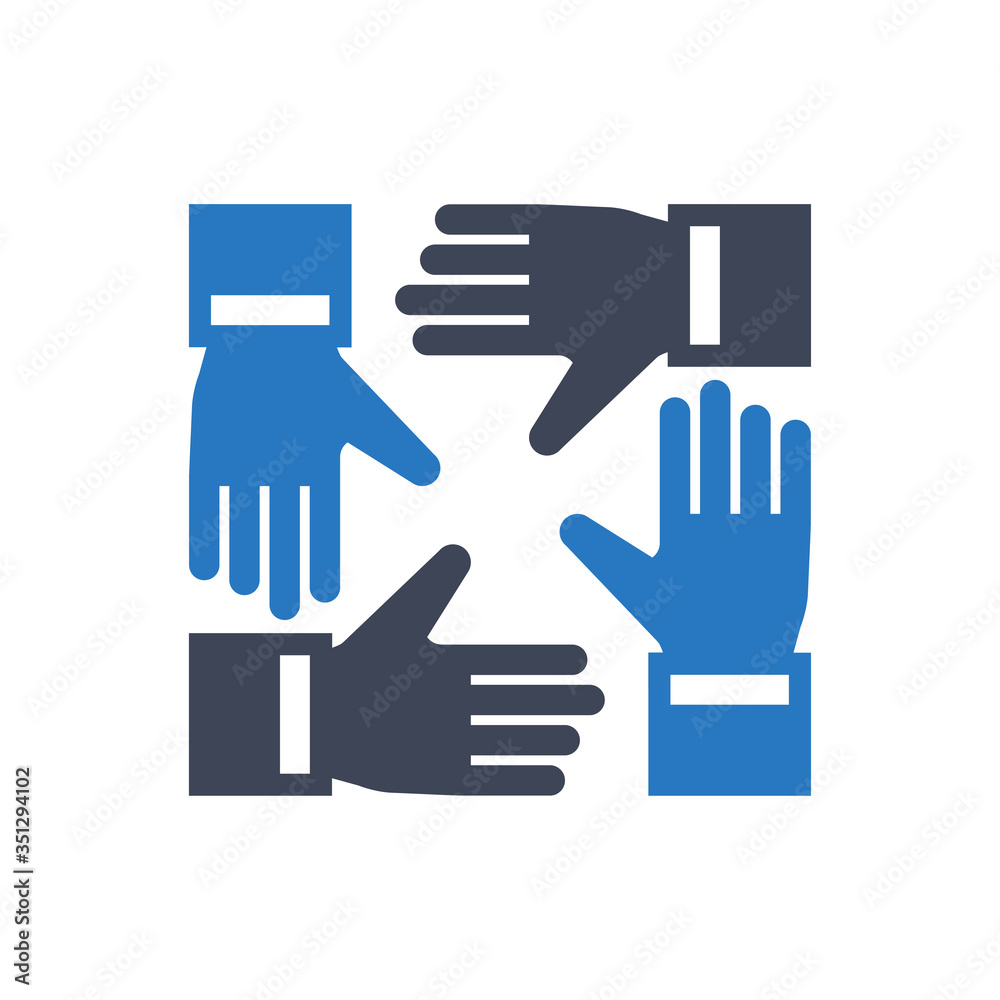 Fototapeta premium Teamwork icon