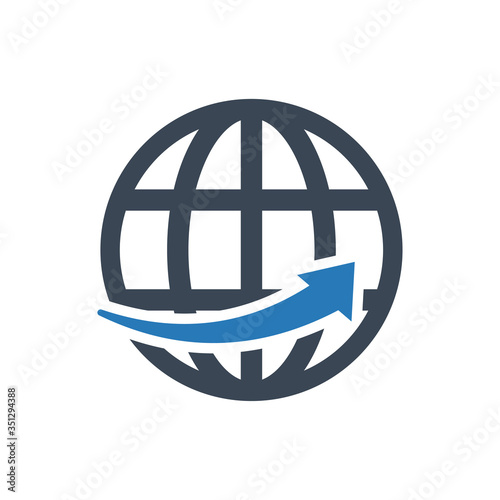 Worldwide delivery icon