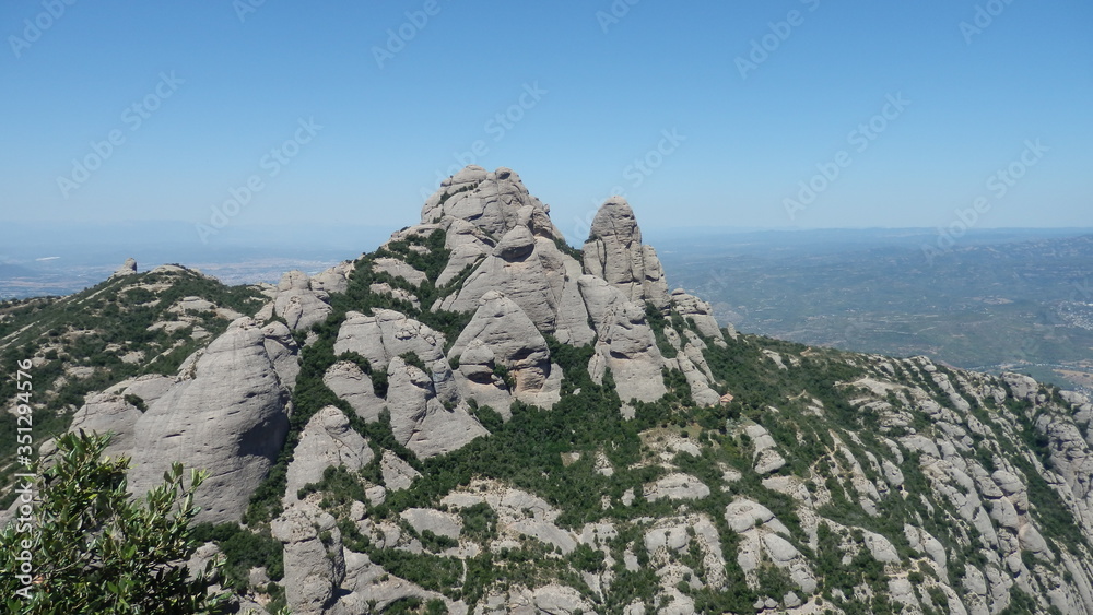 Naklejka premium Montserrat, Gipfel in Spanien