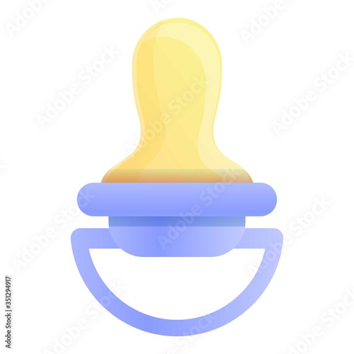 Baby nipple icon. Cartoon of baby nipple vector icon for web design isolated on white background