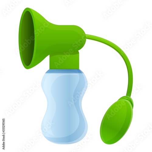 Modern breast pump icon. Cartoon of modern breast pump vector icon for web design isolated on white background