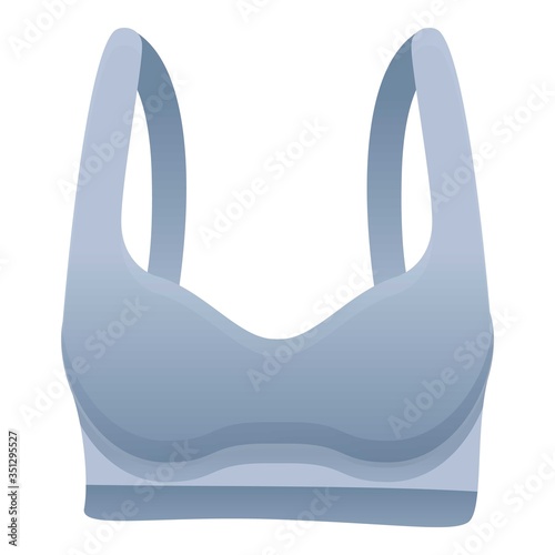 Sport bra icon. Cartoon of sport bra vector icon for web design isolated on white background