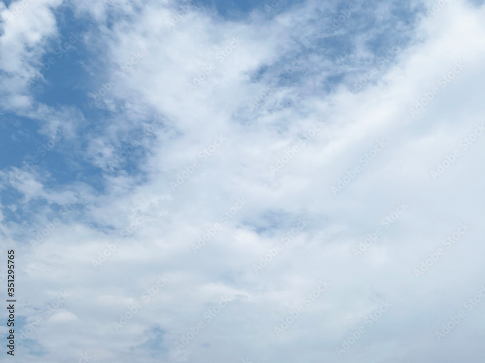 Sky background, Cloud formation during the rainy season, rainy season in the period is cool and humid.