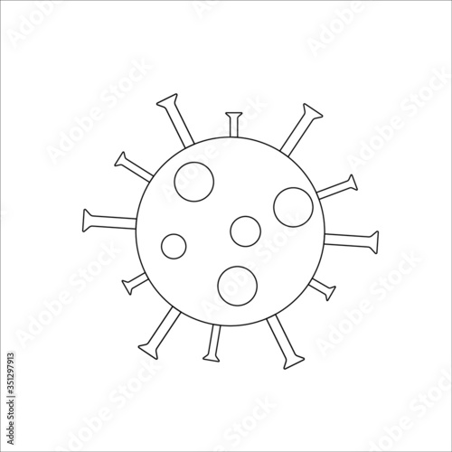 Coronavirus vector illustration icon symbol graphic