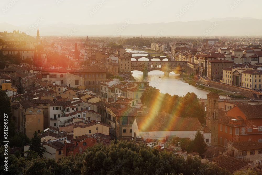 View of Florence from Piazzale Michelangelo. Florence. Italy.