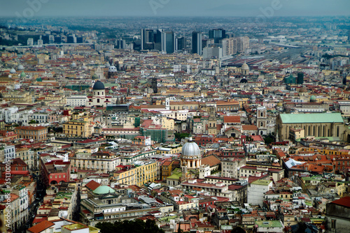 Top view of the city of Naples. Italy.
