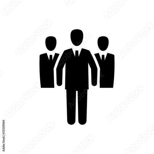 Business team leader icon