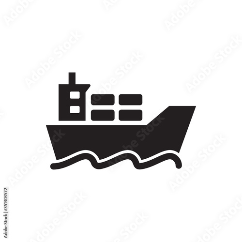 Cargo ship icon